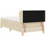 Krevet s opruga kutije s uzglavljem Krema 100 x 200 cm tkanina | shoptok.hr