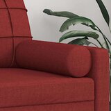  Jastuci 2 kom crvena boja vina Ø 15 x 50 cm od tkanine | shoptok.hr