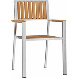  Vrtna stolica 2 pcs Smeđa 56 x 54,5 x 87 cm Čvrsto teak drvo | shoptok.hr
