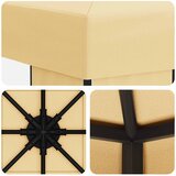 Gazebo 3 x 3 m Krem Poliester i čelik 190 gsm | Eponuda.ba
