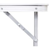 vidaXL Zložljiv set za kampiranje miza z nastavljivo višino 120x60cm in 4stol, (20817020) | Shoptok.si