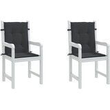  Jastuci za vrtne stolice 2 kom crni 100 x 50 x 3 cm od tkanine | shoptok.hr