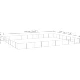 vidaXL Pasji boks srebrn 63 m² jeklo | Shoptok.si