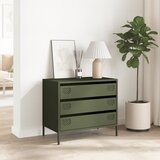  Komoda maslinastozelena 68x39x58,5 cm hladno valjani čelik | shoptok.hr