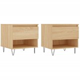  The Living Store Klubska mizica 2 kosa sonoma hrast 50x46x50 cm inženirski les - Klubska Mizica, (21444932) | Shoptok.si