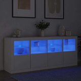 vidaXL Komoda s LED svjetlima bijela 163 x 37 x 67 cm | shoptok.hr