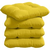  Jastučići za sjedenje 4 pcs Svijetlo žuta 45 x 45 x 12 cm | Eponuda.com