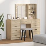 vidaXL set 3 sonamski hrast inženirski les 40x40.7x135 cm shramba Cene