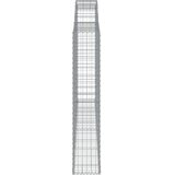  Lučne gabionske košare 4 kom 300x30x160/180cm pocinčano željezo | shoptok.hr