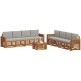 Set vanjskih sofa 9 kom. Prirodna i svjetlosiva | shoptok.hr