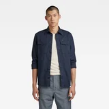 G-star Shirt - Marine slim shirt l\s blue