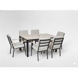  Vrtni jedilni set Vetra (aluminijast, bež, stol i 6 stolov) | shoptok.hr