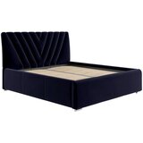 Boxxx OBLAZINJENA POSTELJA 160 cm x 200 cm , tekstil temno modra | Shoptok.si