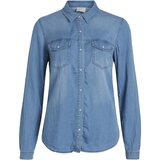 Vila Srajce & Bluze VIBISTA DENIM SHIRT 14033008 Modra | Shoptok.si