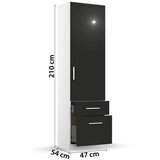 Rauch Möbel omara s klasičnimi vrati, siva, bela | Shoptok.si