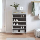 The Living Store Omarica za čevlje betonsko siva 60x35x105 cm inženirski les - Omarica Za Čevlje, (21430021) Cene