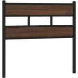  Uzglavlje smeđa boja hrasta 80 cm čelik i konstruirano drvo | shoptok.hr