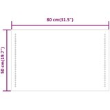  LED kupaonsko ogledalo 80x50 cm | shoptok.hr