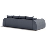 Ropez Temno siva raztegljiva sedežna garnitura iz rebrastega žameta 310 cm Vanessa – | Shoptok.si