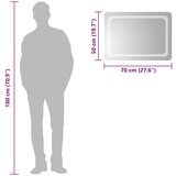  LED kupaonsko ogledalo 70x50 cm | shoptok.hr