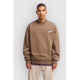 Rvca Dalas Tiger Palm Crew Sweater wood Cene