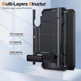 Techsuit hibridni ovitek Hybrid Armor Kickstand za Samsung Galaxy A54 - črn | Shoptok.si