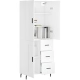  Visoka komoda bijela 69,5x34x180 cm konstruirano drvo | shoptok.hr