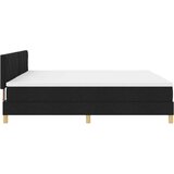 vidaXL Krevet s kutijom s madracem crni 200x200 cm tkanina | shoptok.hr
