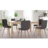 Støraa Jedilna miza v hrastovem dekorju v naravni barvi 90x160 cm Lynn – | Shoptok.si
