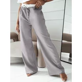 DStreet DARAMY Women's Wide Trousers Grey
