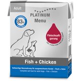 Platinum menu adult fish + chicken - vlažna hrana za pse sa ribom i piletinom (90g, 185g, 375g) 375g Cene