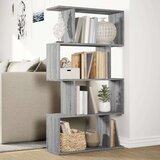 vidaXL Pregrada / regal za knjige 4 razina sonoma 70x24x129 cm drveni | shoptok.hr