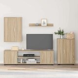 vidaXL 4-delni komplet TV omar sonoma hrast Konstruiran les | Shoptok.si