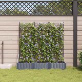  Vrtna saksija 3 kom. Svjetlosiva 120 x 40 x 125,5 cm PP | shoptok.hr
