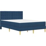  Posteljni okvir z vzmetnico Modra 120 x 190 cm Blago, (5000300712) | Shoptok.si
