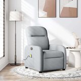 vidaXL Masažni naslonjač od tkanine svjetlosivi | shoptok.hr