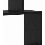 vidaXL knjižni kabinet črn hrast 70x24x193.5 cm inženirski les | Shoptok.si