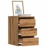 vidaXL Kutna komoda s ladicama boja artisian hrast 40x41x58 cm drveni | shoptok.hr
