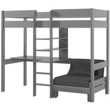 Vipack Siva dvignjena otroška postelja 90x200 cm Pino - Vipack Cene
