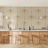  Foto tapeta - Gold Linear Pattern on Marble Background 400x280 Vodootporna | shoptok.hr