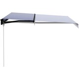 Tenda na ručno uvlačenje LED 300 x 250 cm plavo-bijela | Eponuda.com