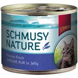 Schmusy Varčno pakiranje: Nature ribe 24 x 185 g - Čiste sardine | Shoptok.si