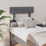 vidaXL Posteljno vzglavje sivo 103,5x3x81 cm trdna borovina Cene