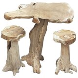 Garden Pleasure Drvena vrtna barska stolica u prirodnoj boji Surga - | shoptok.hr