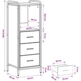  Kupaonski ormar Hrast sonoma 40 x 36 x 109,5 cm | shoptok.hr
