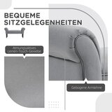  Klupa klupa za krevet robusna konstrukcija mekana presvlaka 102x36x51 cm siva | shoptok.hr