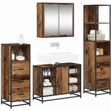 vidaXL Komplet pohištva za kopalnico 4 pcs Star les 80 x 33 x 60 cm | Shoptok.si