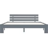  Okvir za krevet od masivne borovine sivi 180 x 200 cm | shoptok.hr