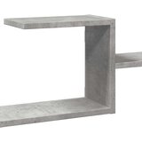 vidaXL Stenska polica betonsko siva 104x15x49 cm inženirski les | Shoptok.si