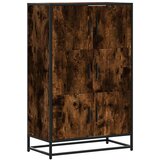  Visoka ploča dimljeni hrast 68x35x106,5cm izrađeno drvo i metal | shoptok.hr